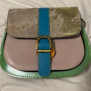 Multicolor Leather Women's Bag